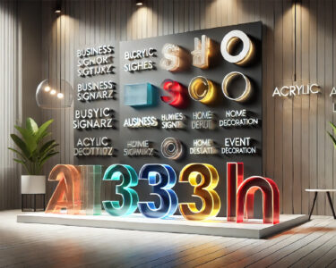 Bold acrylic letters and numbers for stunning displays