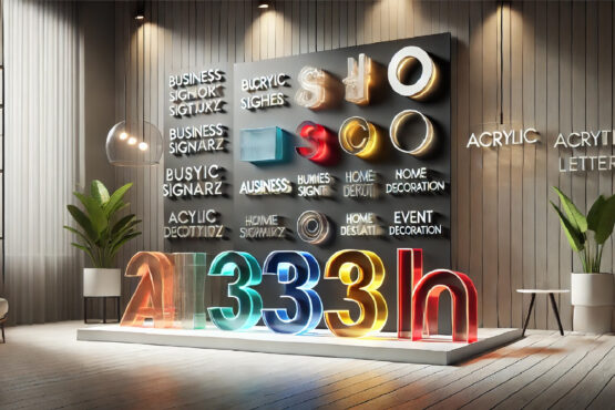 Bold acrylic letters and numbers for stunning displays