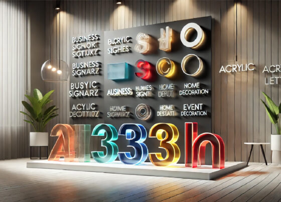 Bold acrylic letters and numbers for stunning displays