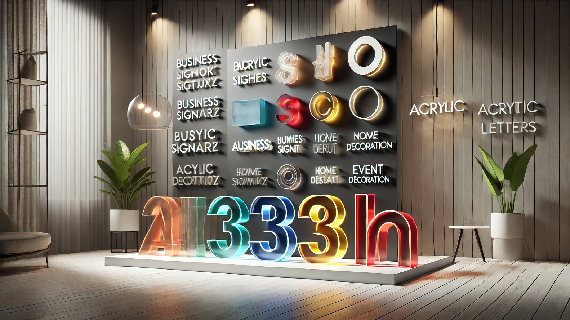 Bold acrylic letters and numbers for stunning displays