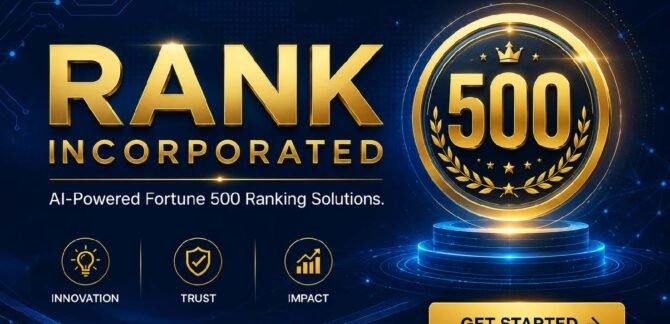 Rank Incorporated AI-powered Fortune 500 ranking solutions banner